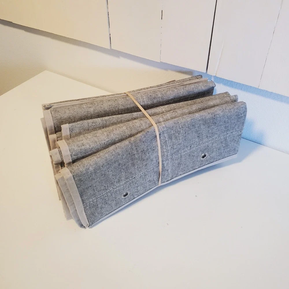 Better Homes & Gardens 24 Pocket Over the Door Shoe Organizer Charleston Gray